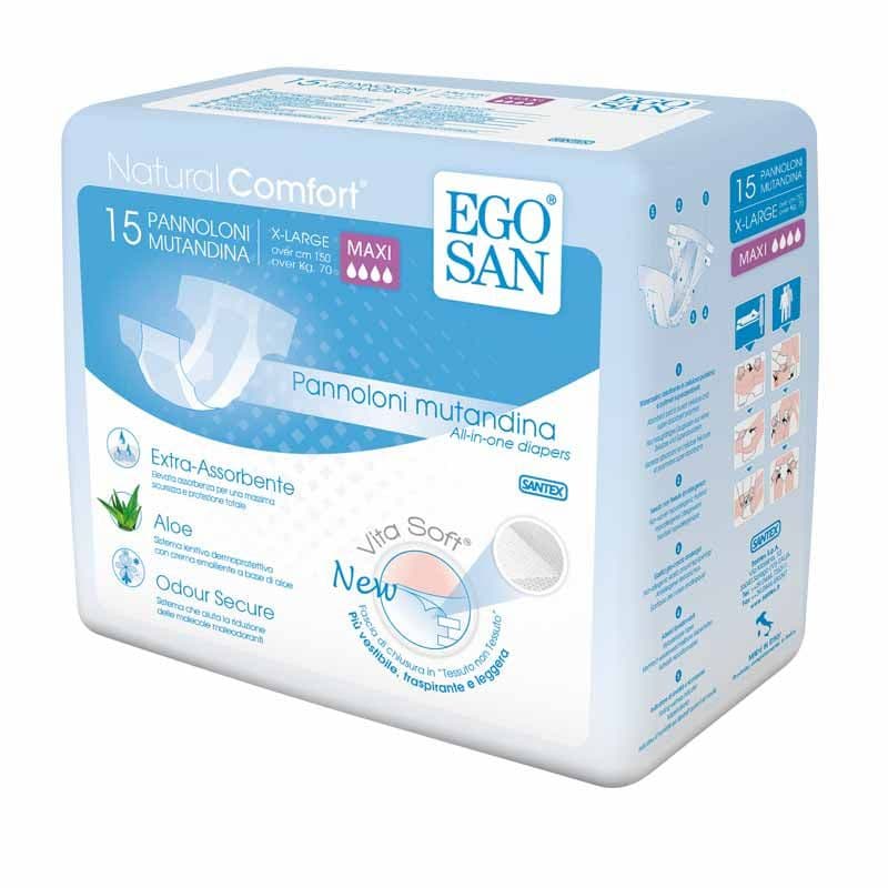 Inkontinenzslip EGOSAN Vita Soft Ultra, grau, M