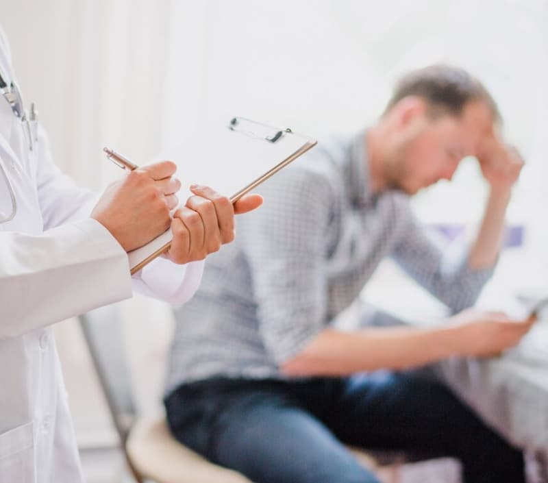Beratungsgespräch mit Patientin
